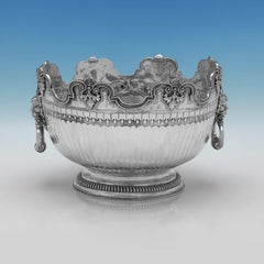 Rare William III Sterling Silver Monteith Bowl, London 1700