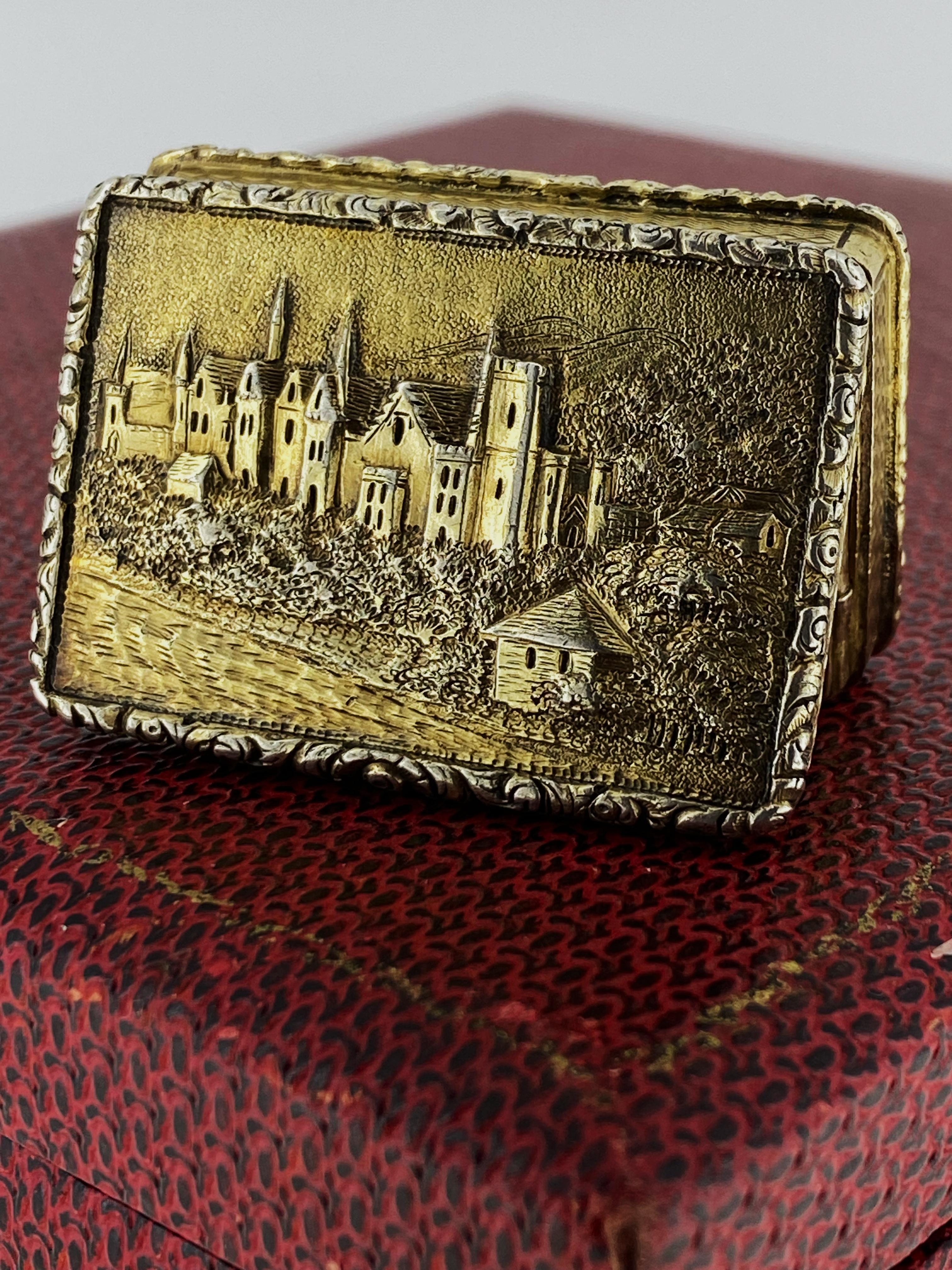 Rara vinagreta de la casa de William IV c1835 Castle-Top Abbotsford de Nathaniel Mills en venta 3