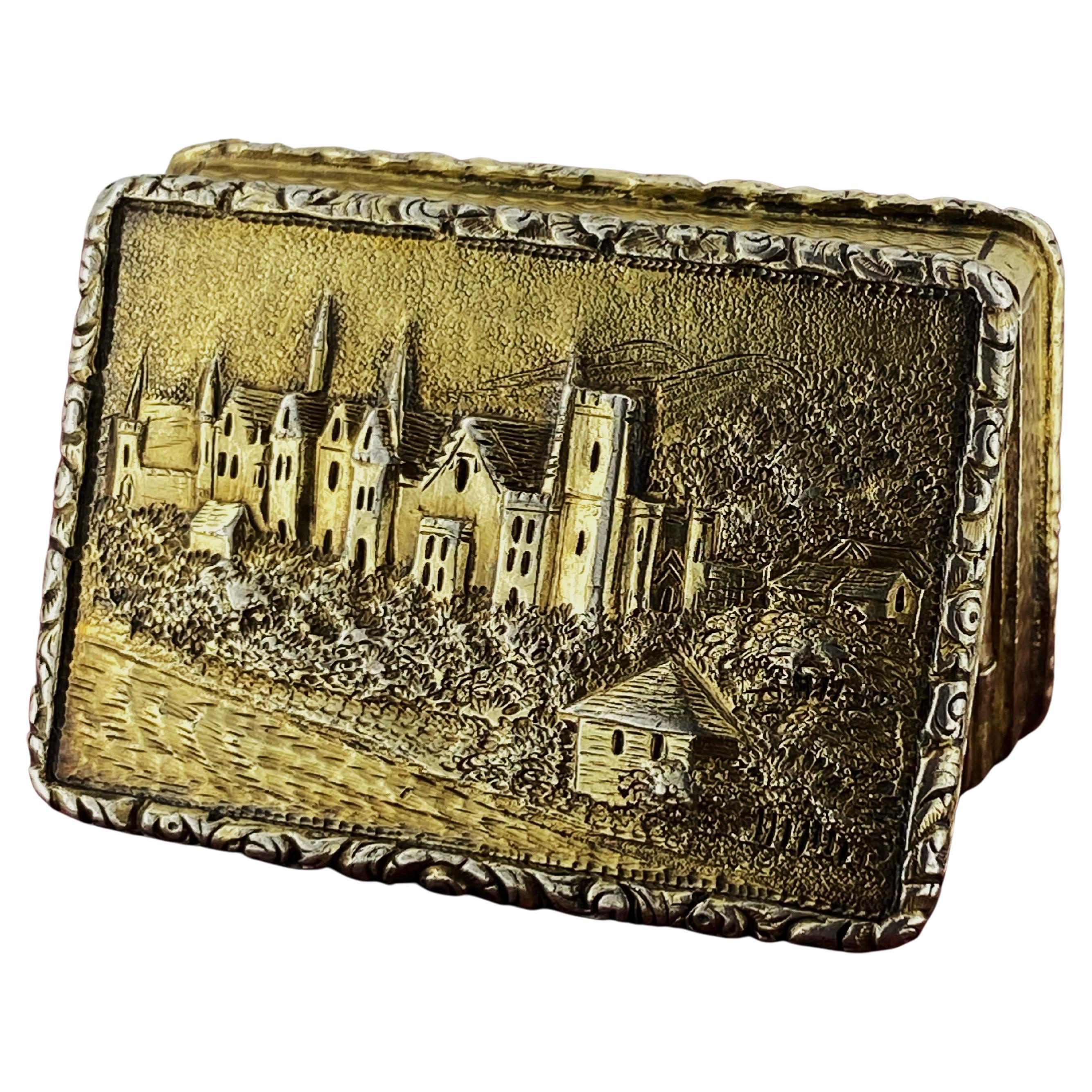 Rara vinagreta de la casa de William IV c1835 Castle-Top Abbotsford de Nathaniel Mills en venta