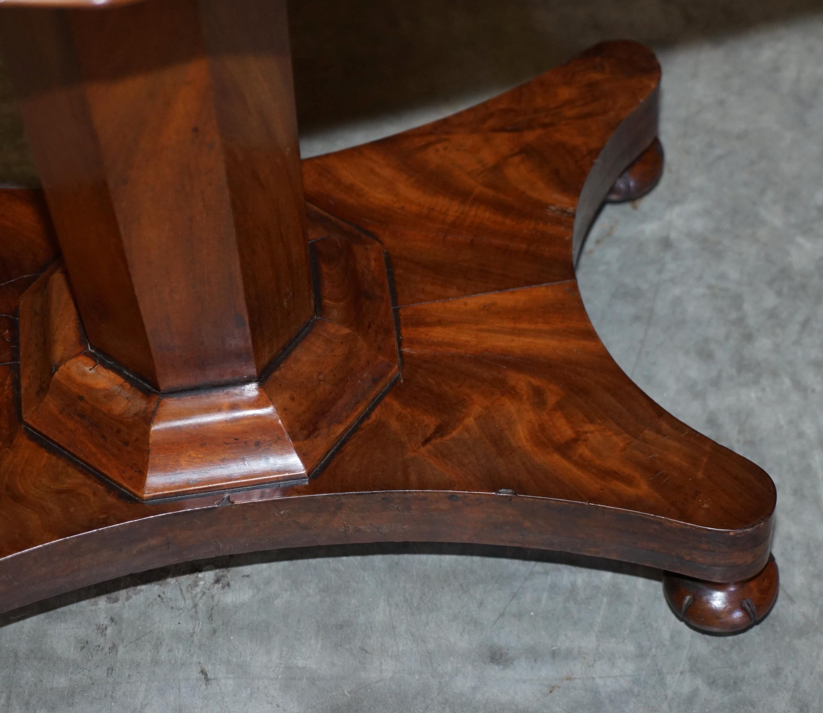 Rare William IV circa 1830 Hardwood Occasional Table Chess Board Games Cards Top For Sale 6