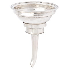Rare William IV Period Edinburgh Scotland Sterling Silver Wine Funnel