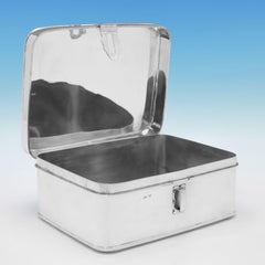 Rare William IV period sterling silver lockable box made in London in 1831