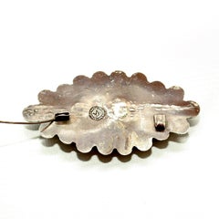 Rare William Spratling Brooch Sterling Silver with Mexican Cabochon Jade