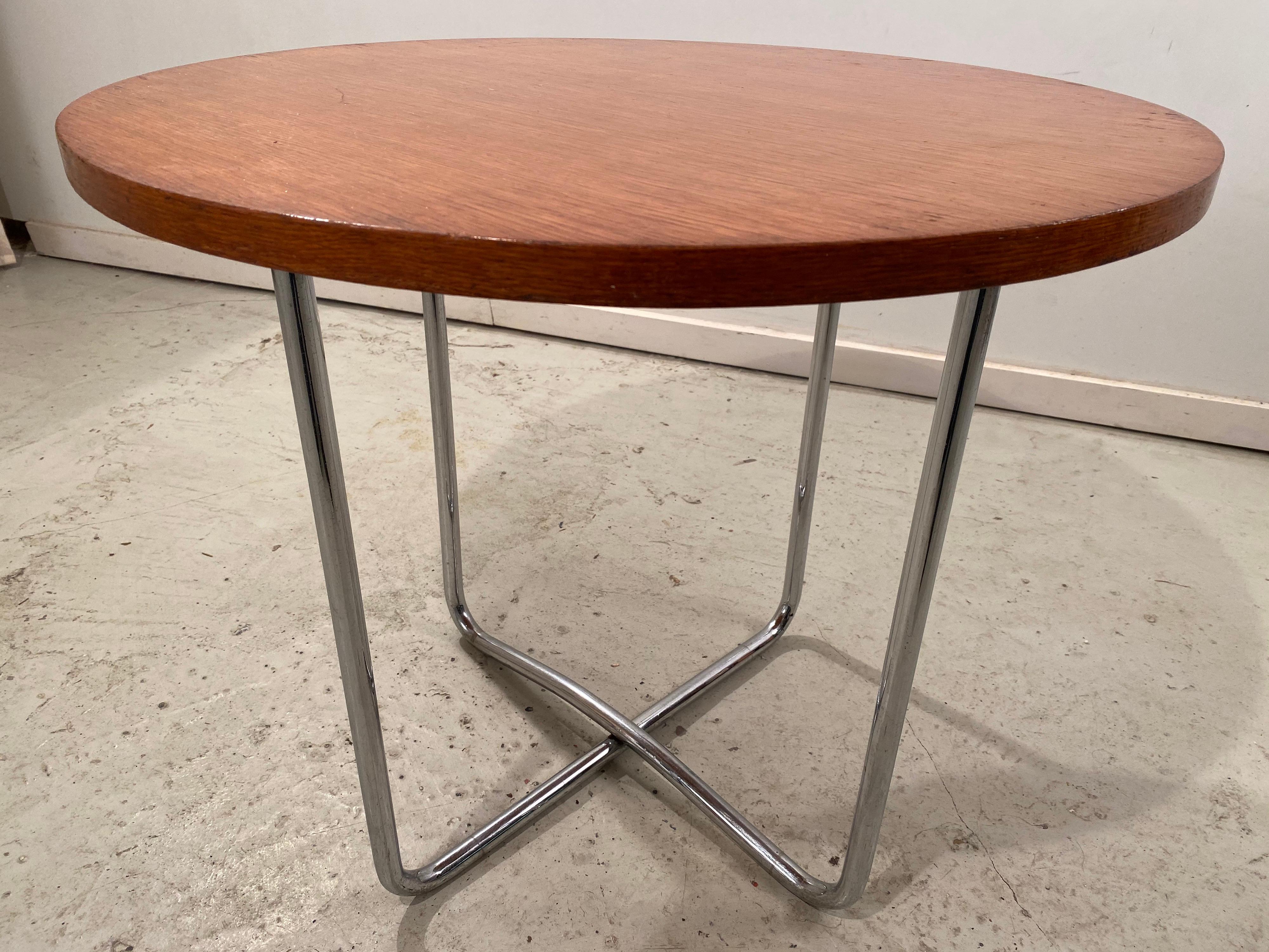 Metal Rare Wim Rietveld for Auping Coffee or Side Table, Holland, 1950s For Sale