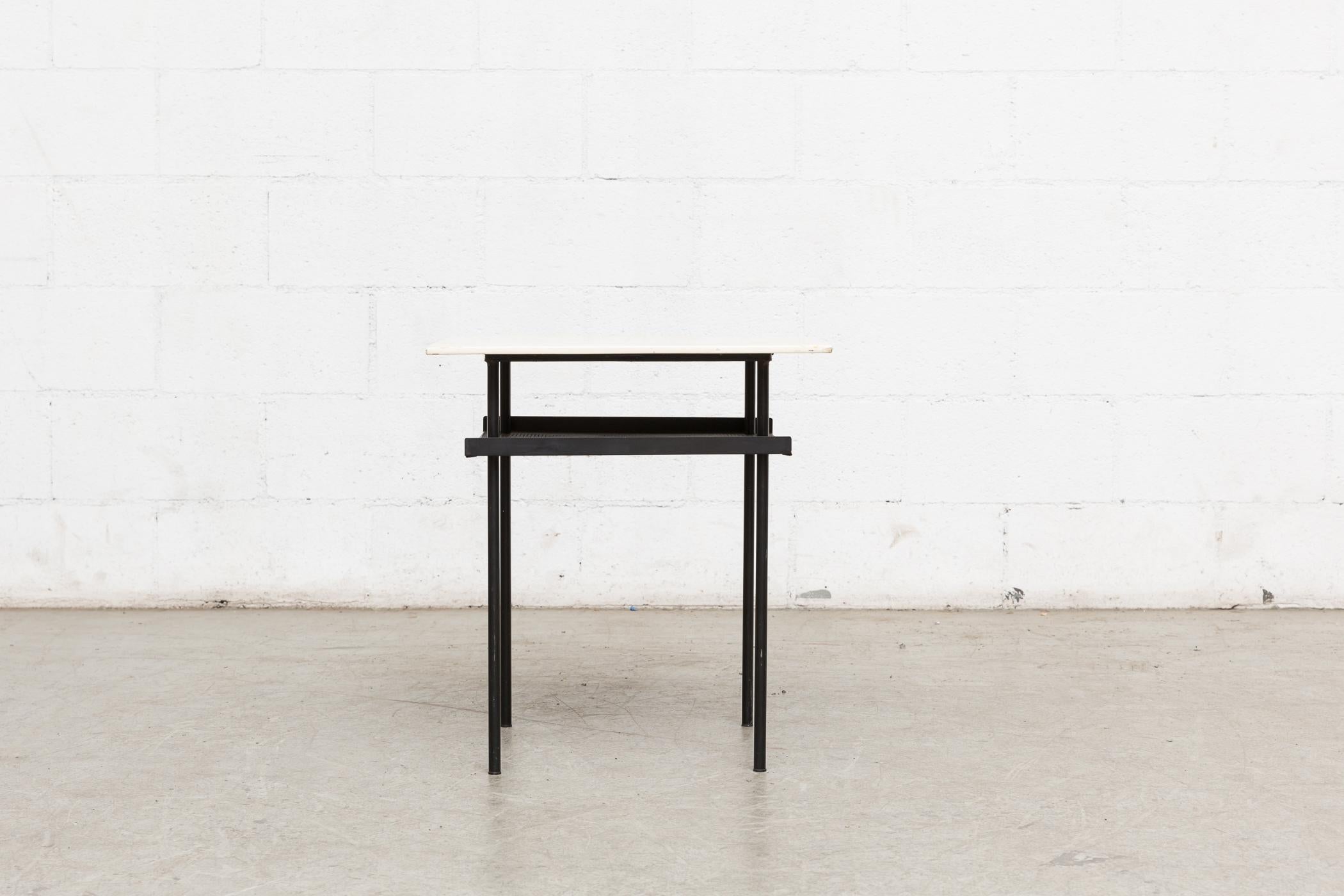 Mid-Century Modern Rare Wim Rietveld for Auping Industrial Side Table