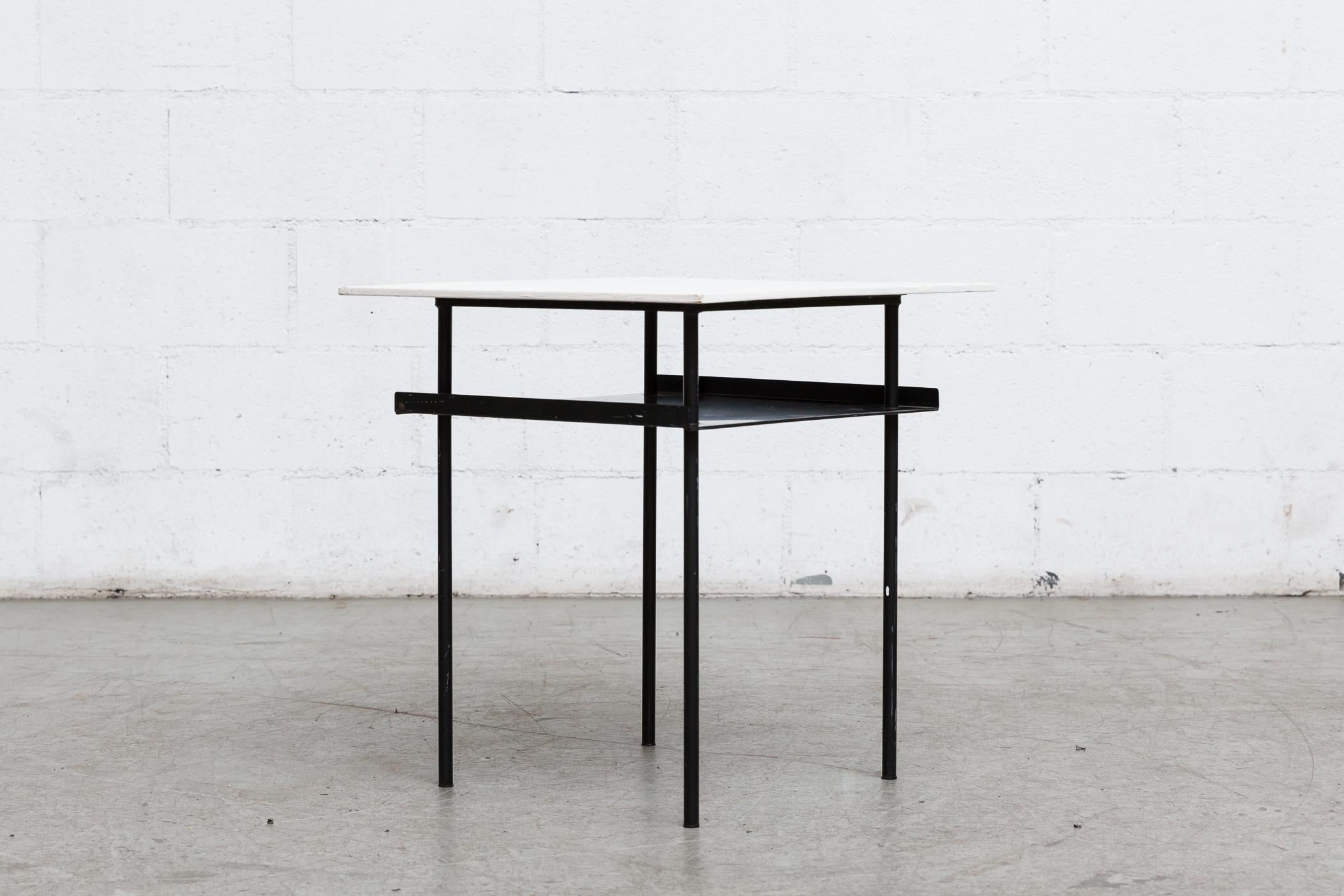 Rare Wim Rietveld for Auping Industrial Side Table (Niederländisch)