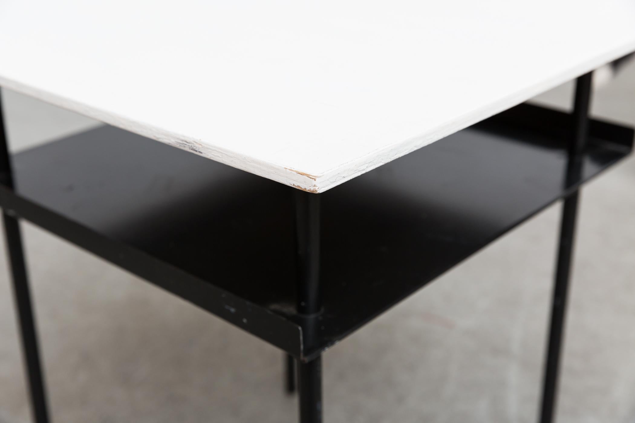 Rare Wim Rietveld for Auping Industrial Side Table (Metall)