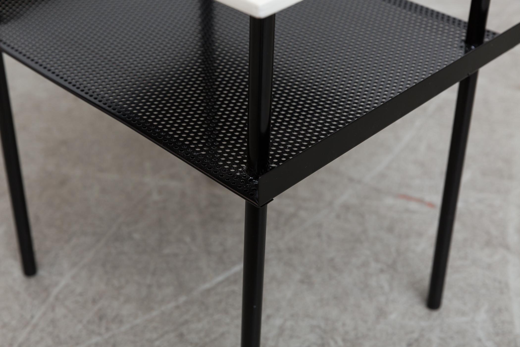 Metal Rare Wim Rietveld for Auping Small Industrial Side Table