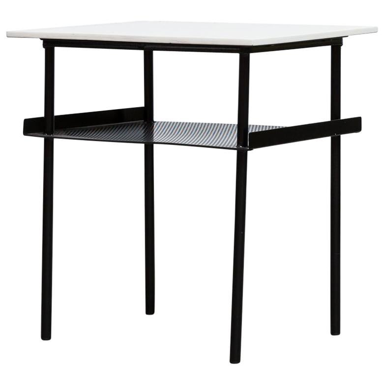 Rare Wim Rietveld for Auping Small Industrial Side Table