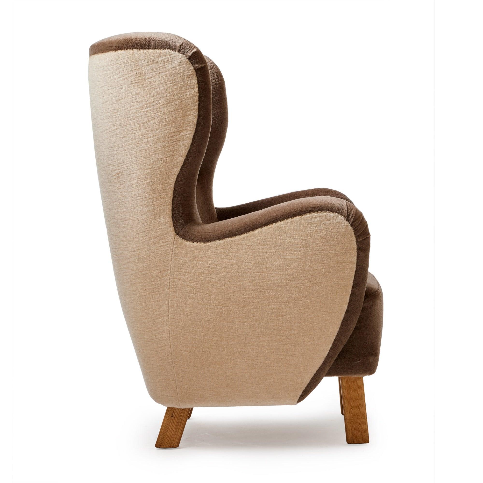 Chaise rare à dossier à ailes de Kay Fisker Excellent état - En vente à Sagaponack, NY
