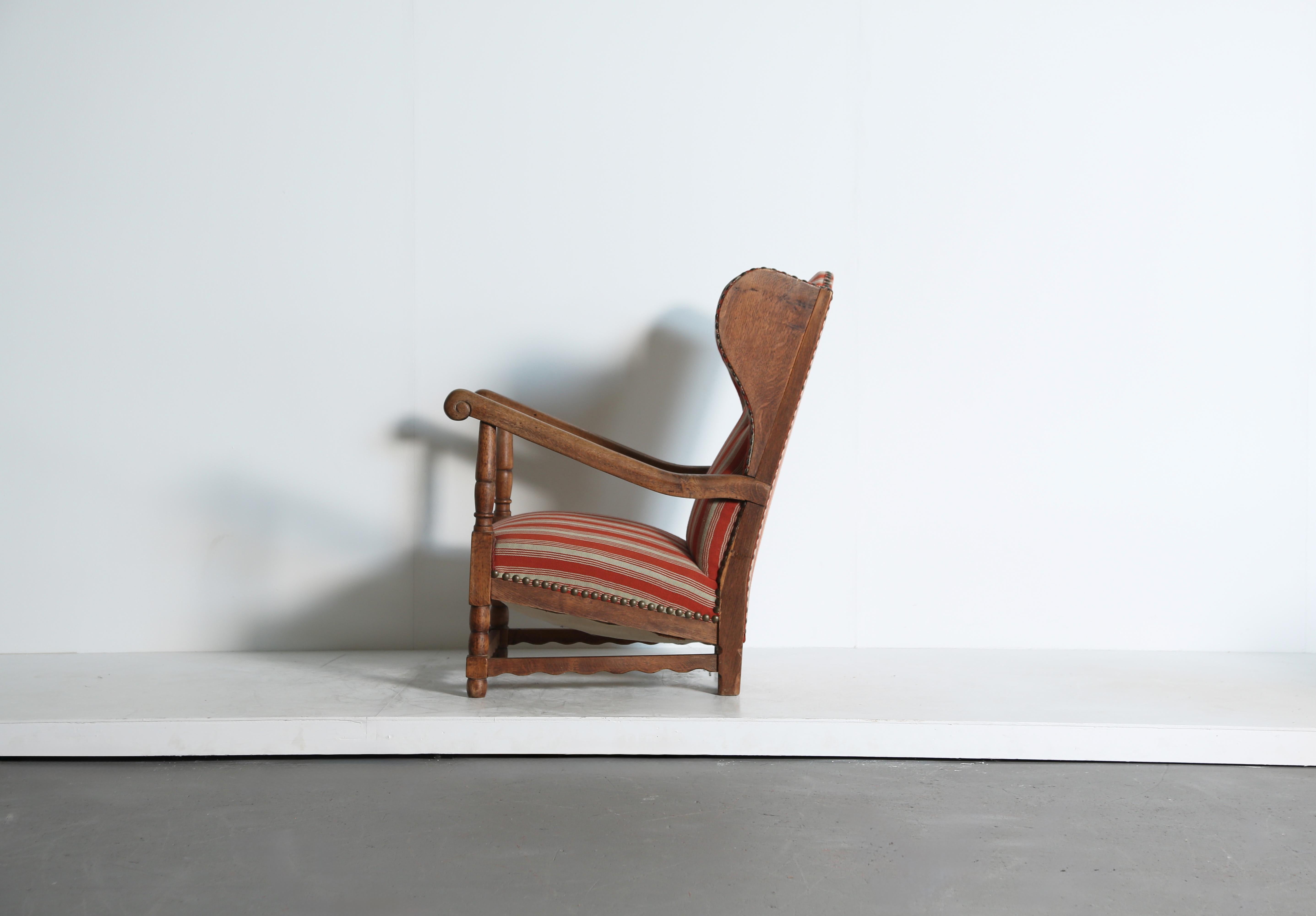 Sillón Wingback, Dinamarca, años 40 Danés en venta