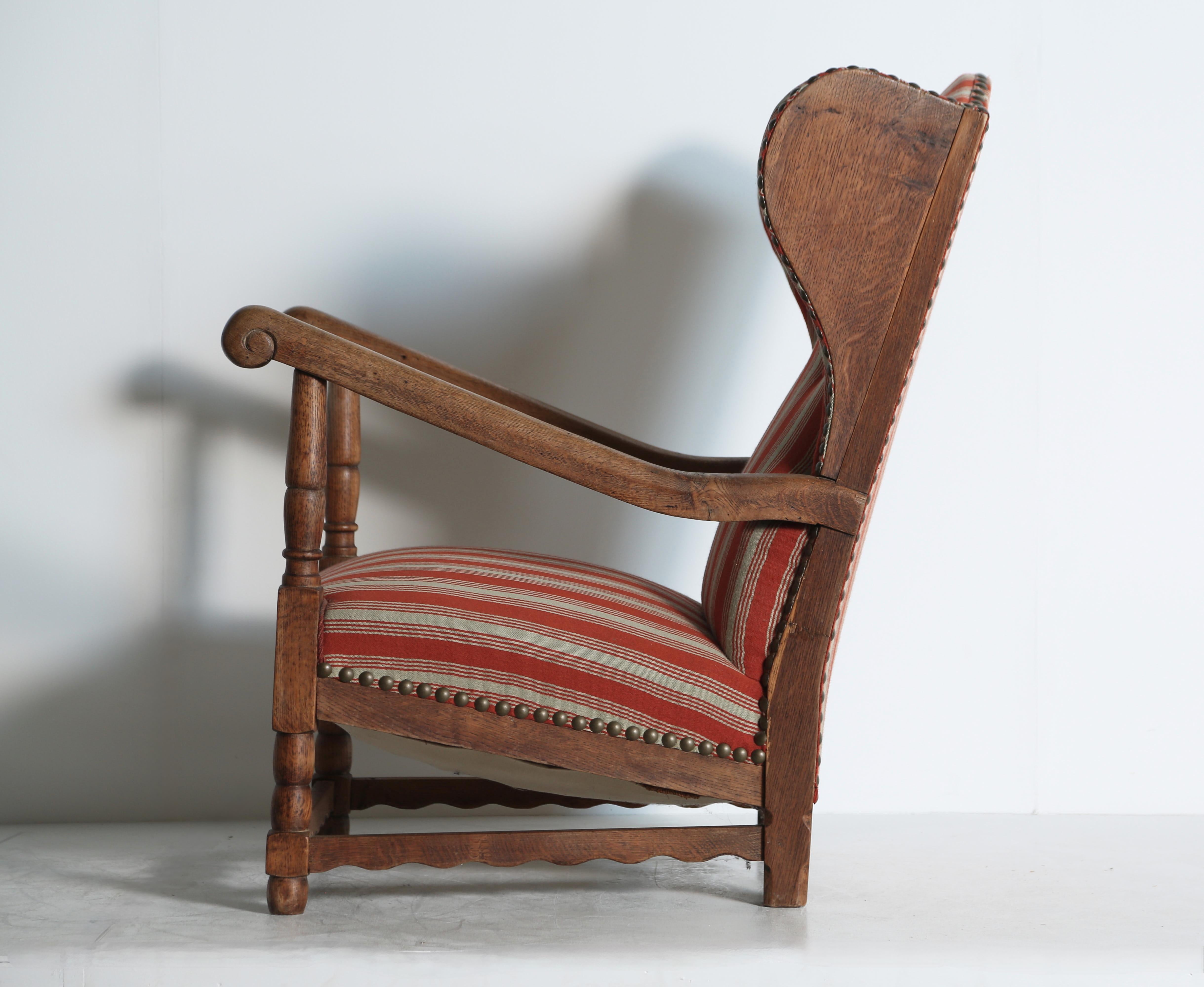 Sillón Wingback, Dinamarca, años 40 en Bueno estado para la venta en Lewes, East Sussex