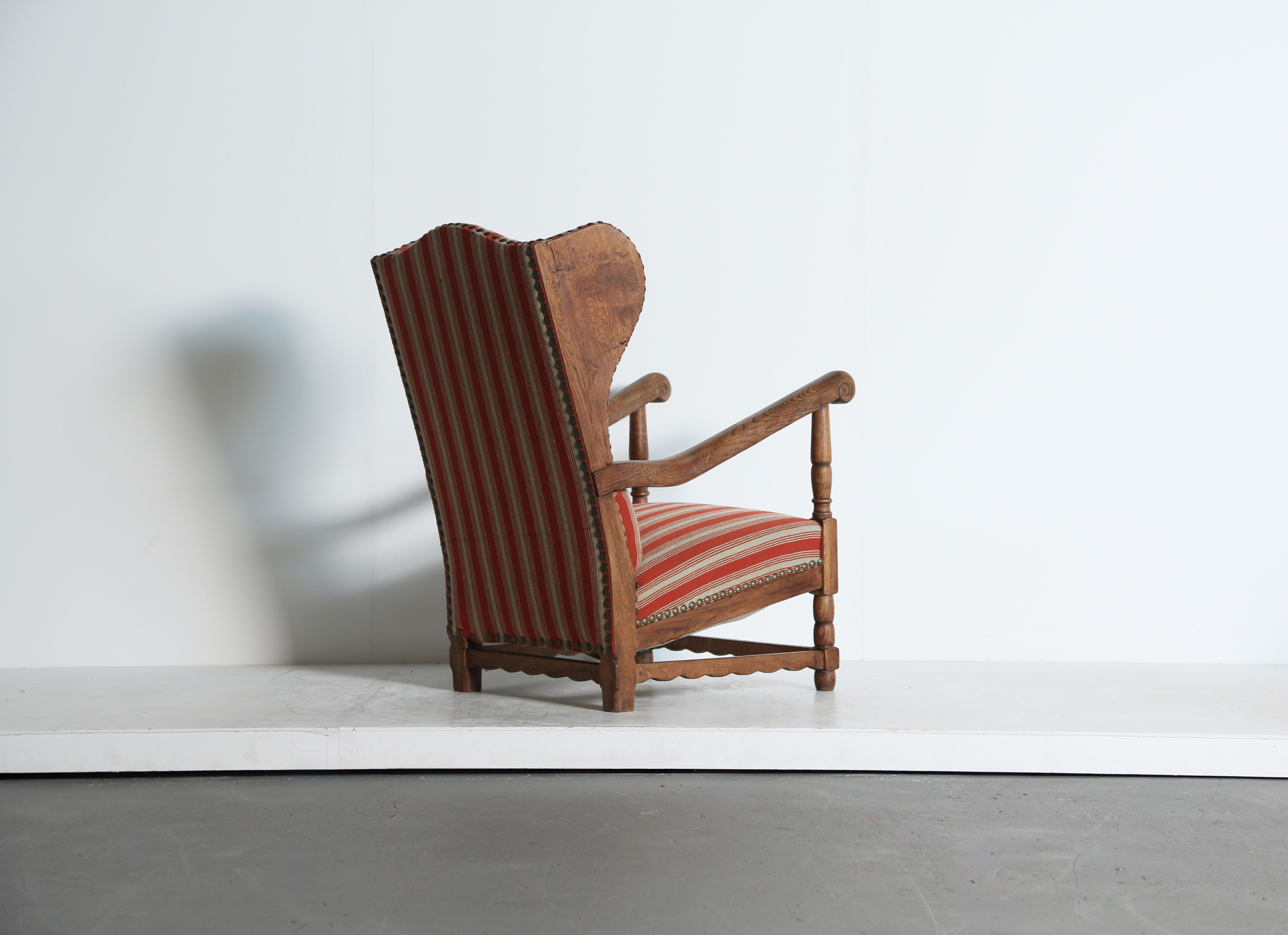 Sillón Wingback, Dinamarca, años 40 en venta 1