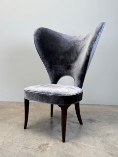 Rare Wingback Heart Chair by Edward Wormley for Dunbar