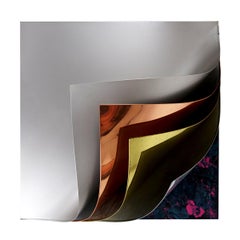 Rara scultura da parete "Wings" di Curtis Jeré composta da 4 diversi tipi di metallo