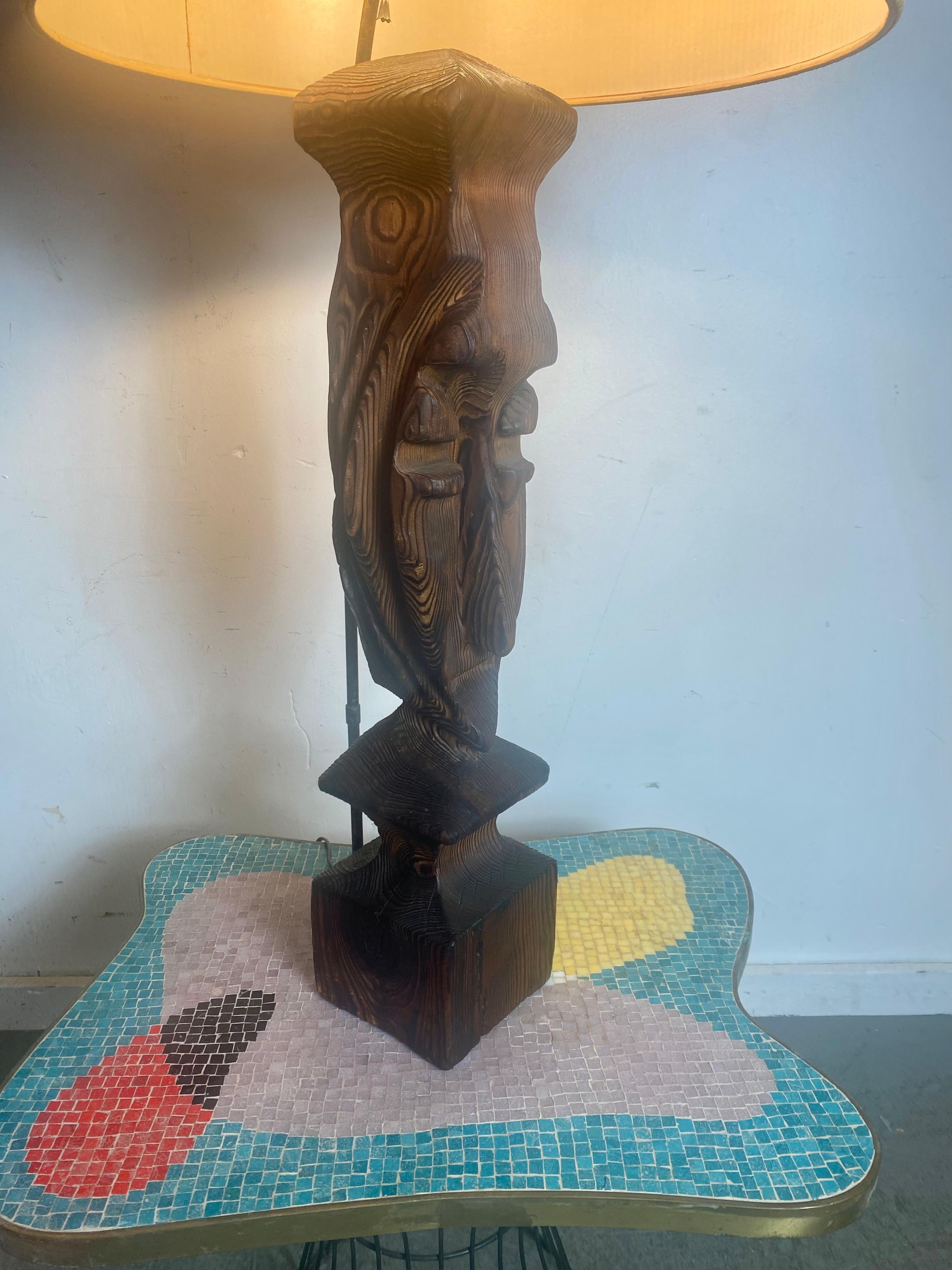 Mid-20th Century Rare Witco Tiki Figural Table Lamp, , Abstract Modernist Design