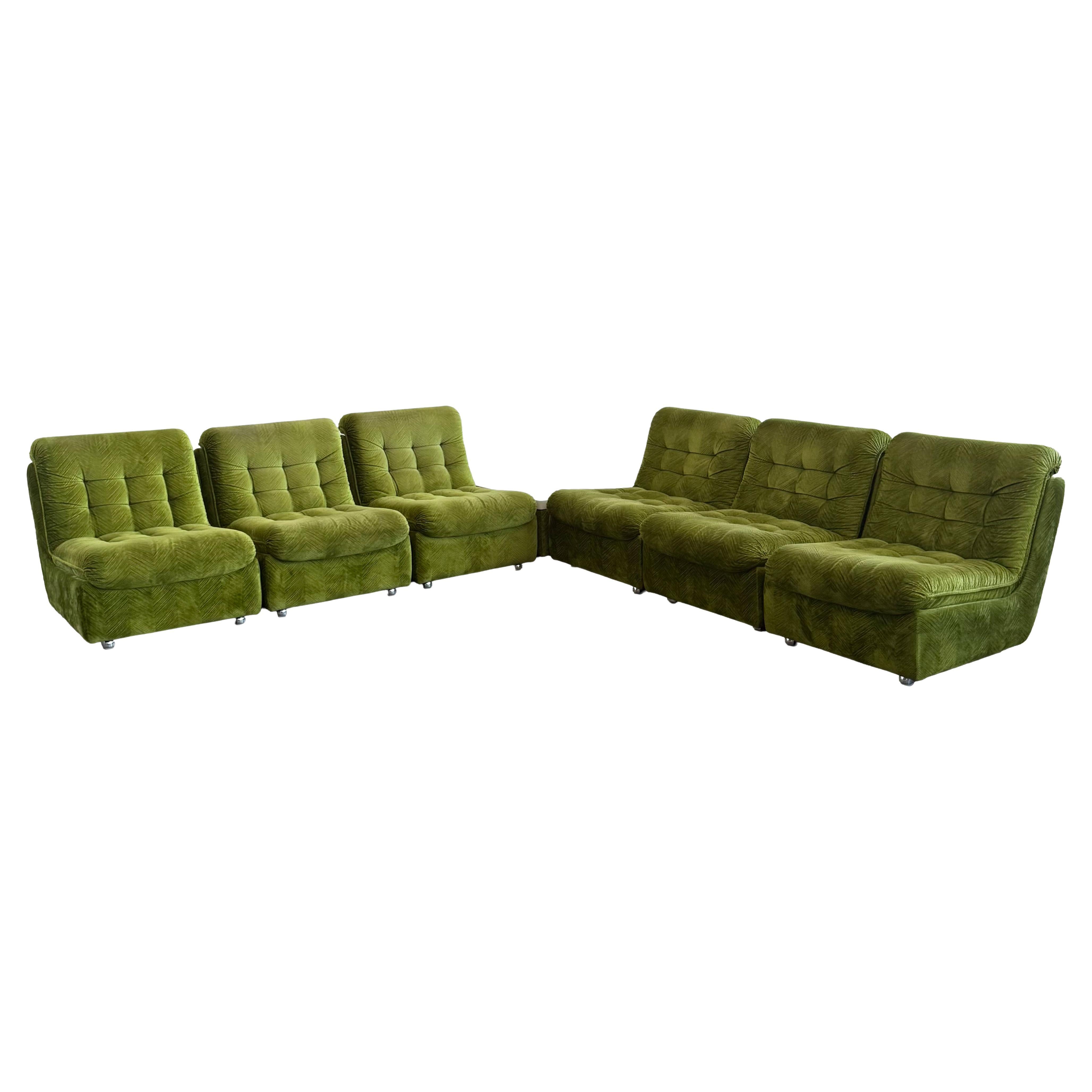 Rare Wittmann Sectional Sofa Model 'Sirius', Austria 1970s