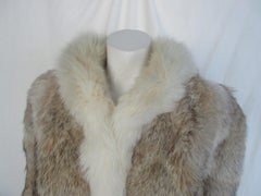 Rare Wolf Fur Jacket with Fox Fur
