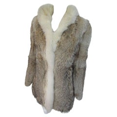 Rare Wolf Fur Jacket with Fox Fur