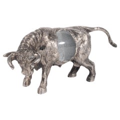 Rare & Wonderful Signed Gabriella Crespi Bull Sculpture *FREE WORLDWIDE DELIVERY