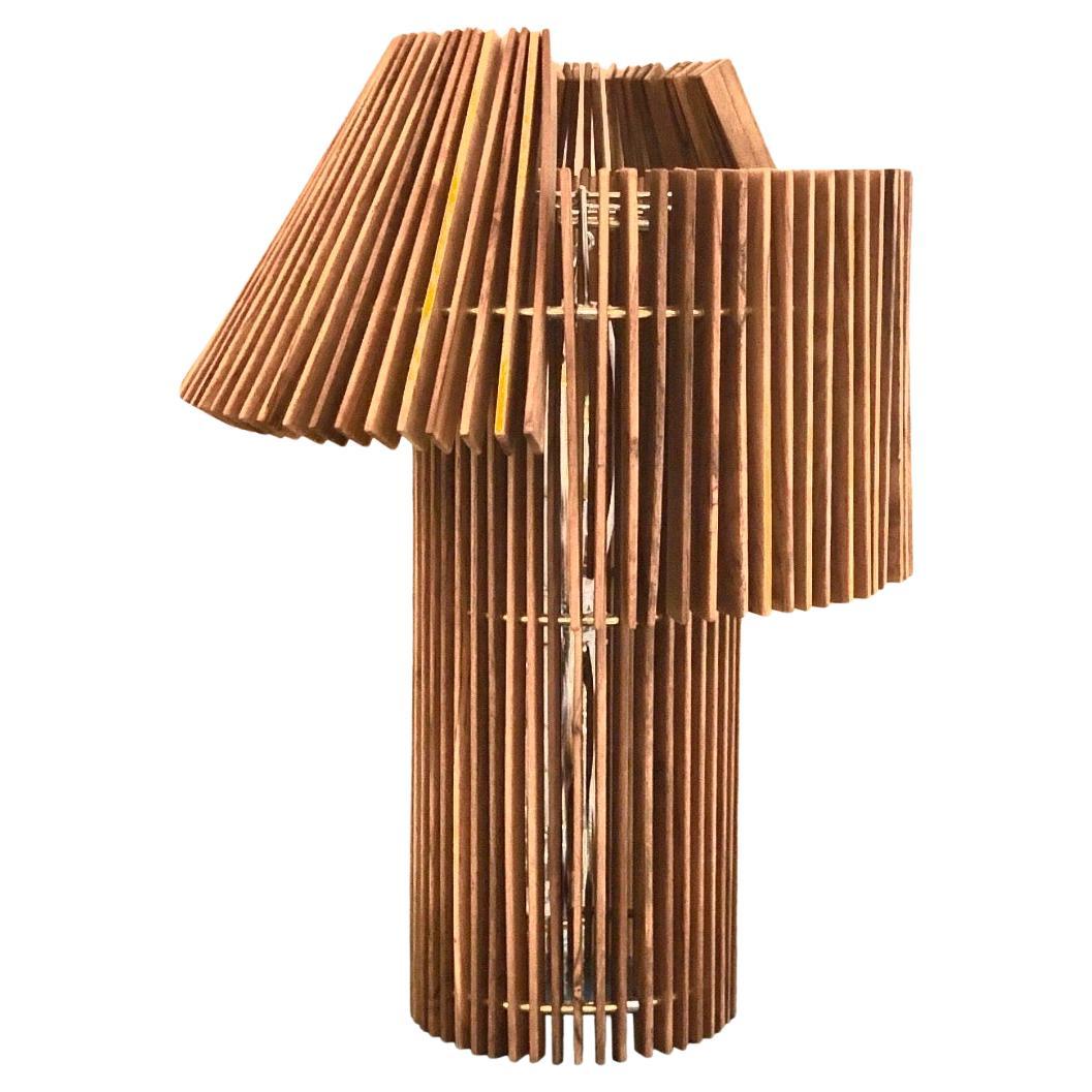 'Rare 'Wood Lamp' / Art Object & Table Lamp by the Campana Brothers