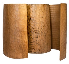 Raro set di 3 paraventi in legno di Kalengo Wood di Jerome Abel Sequin