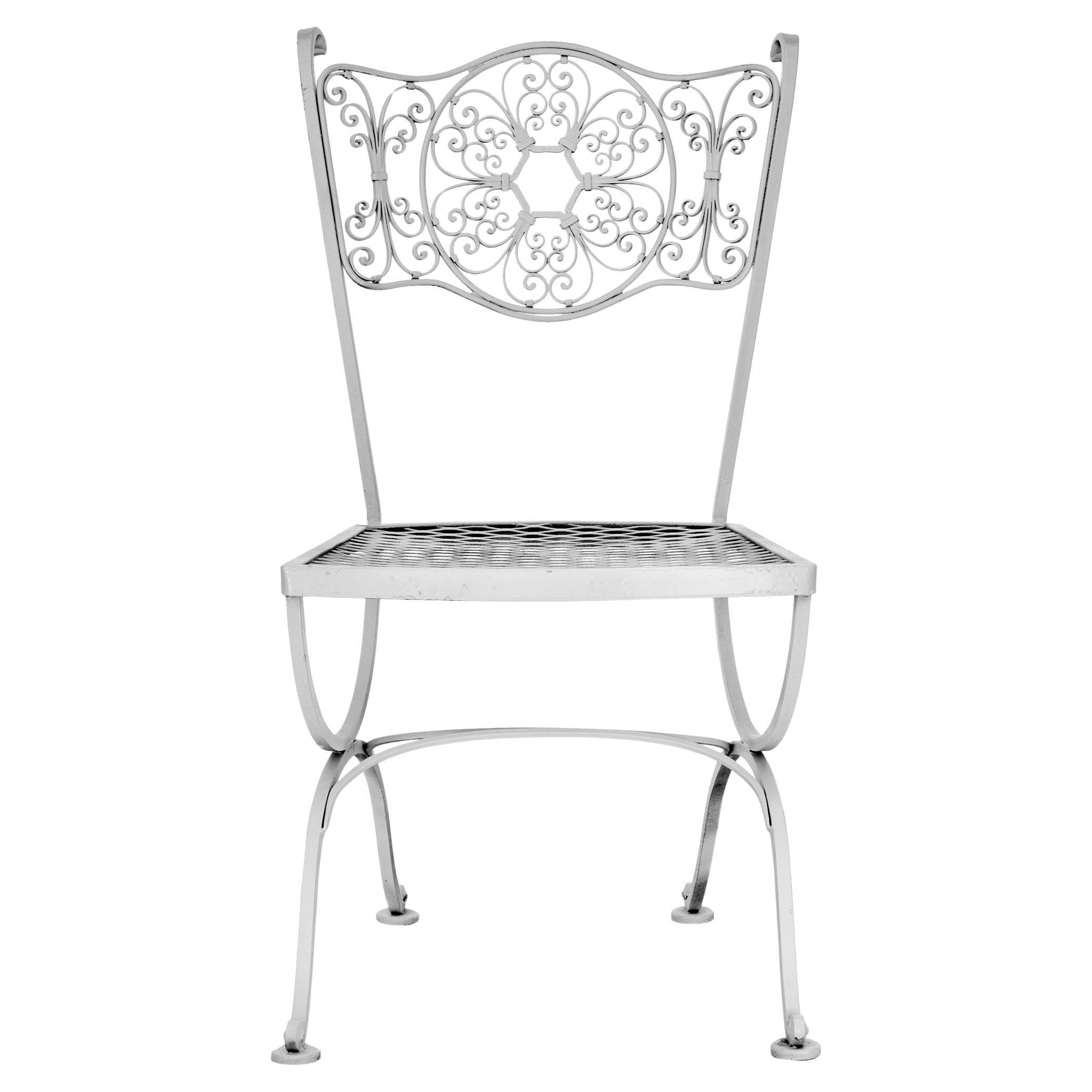 Rare Woodard Andalusian Iron Patio Chairs set of 5