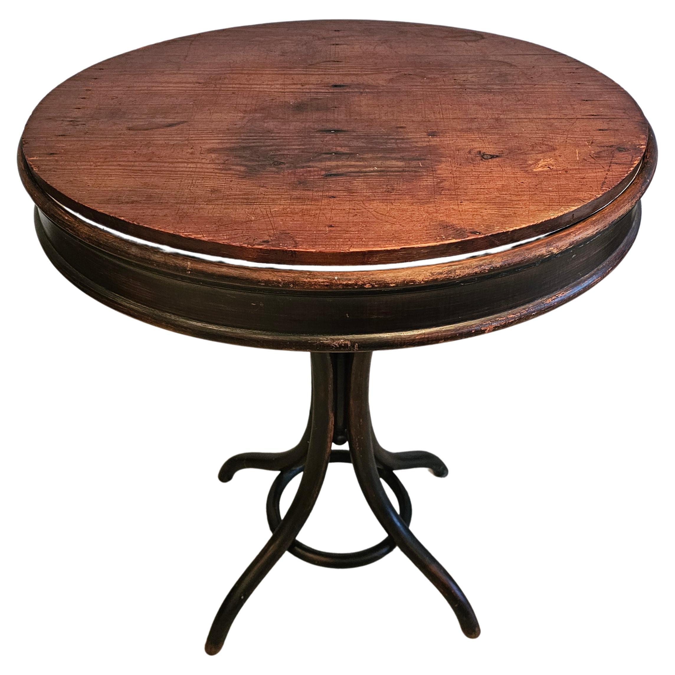 Rare, Wooden Flower Table from Jacob and Josef Khon For Sale
