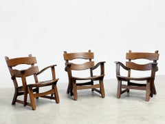 Rare wooden lounge Chairs from Dittmann & co