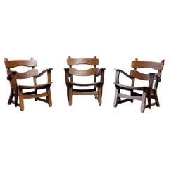 Rare wooden lounge Chairs from Dittmann & co