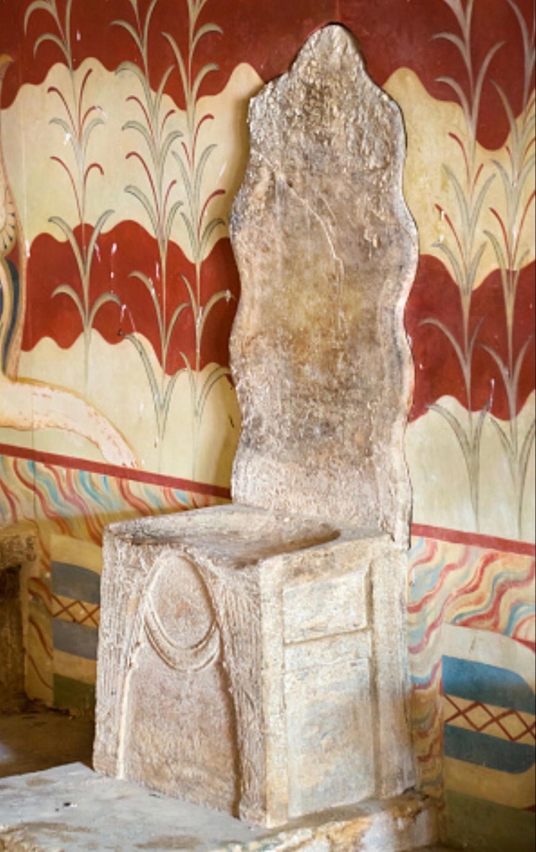 Rare wooden replica of the “King Minos Throne” from the Palace at Knossos 4