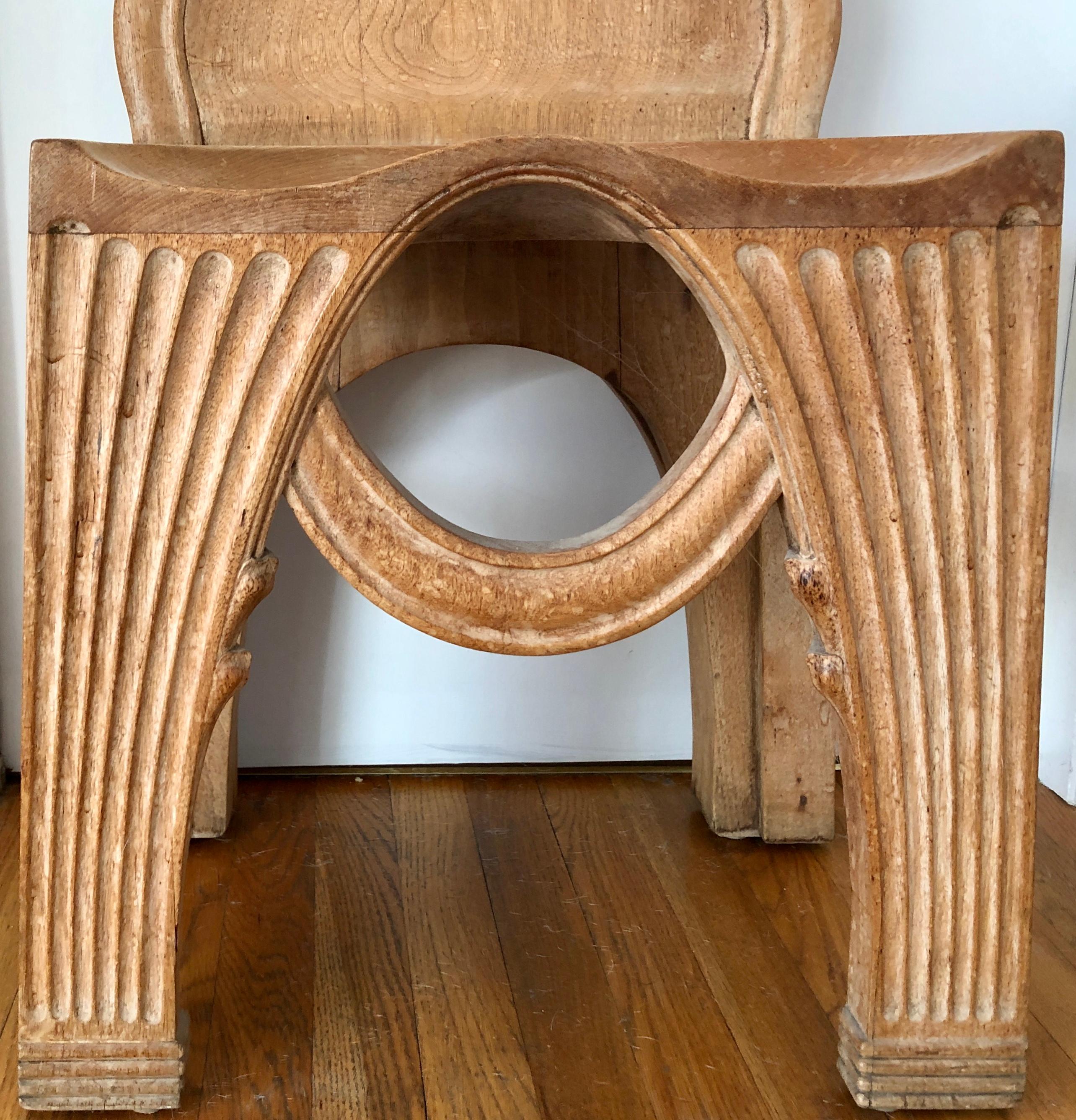 Hand-Crafted Rare wooden replica of the “King Minos Throne” from the Palace at Knossos