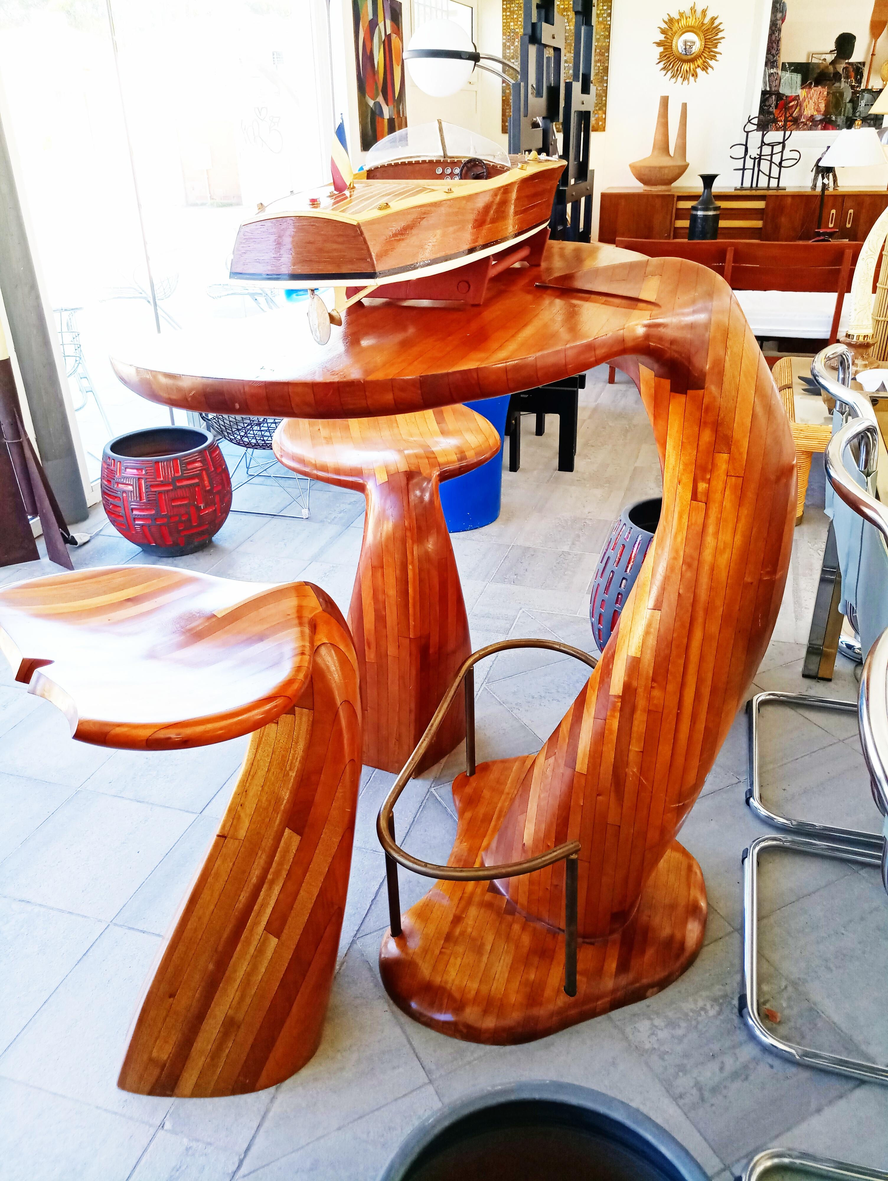 wood whale tail