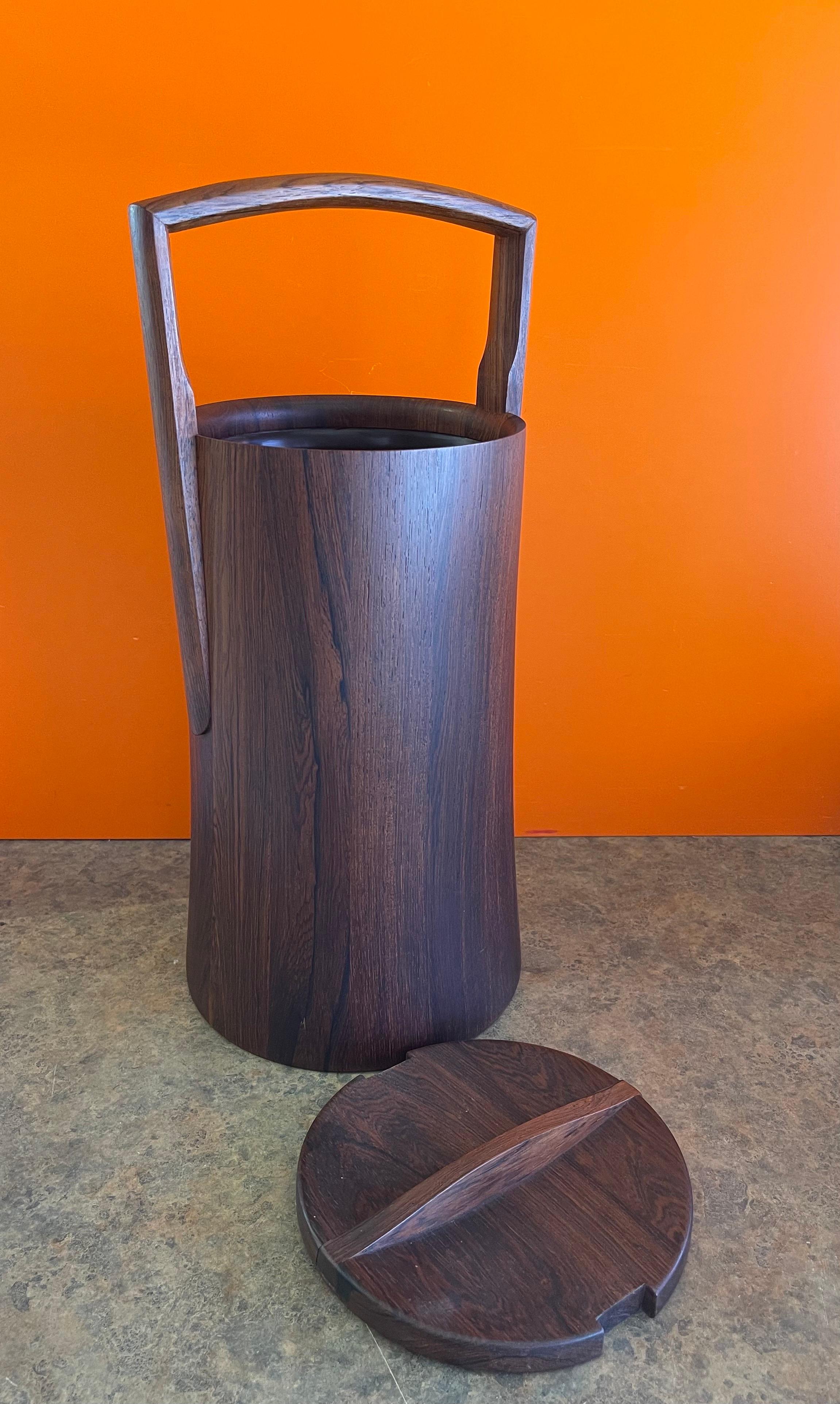Rare Woods Palisander Rosewood Ice Bucket by Jens Quistgaard for Dansk For Sale 4