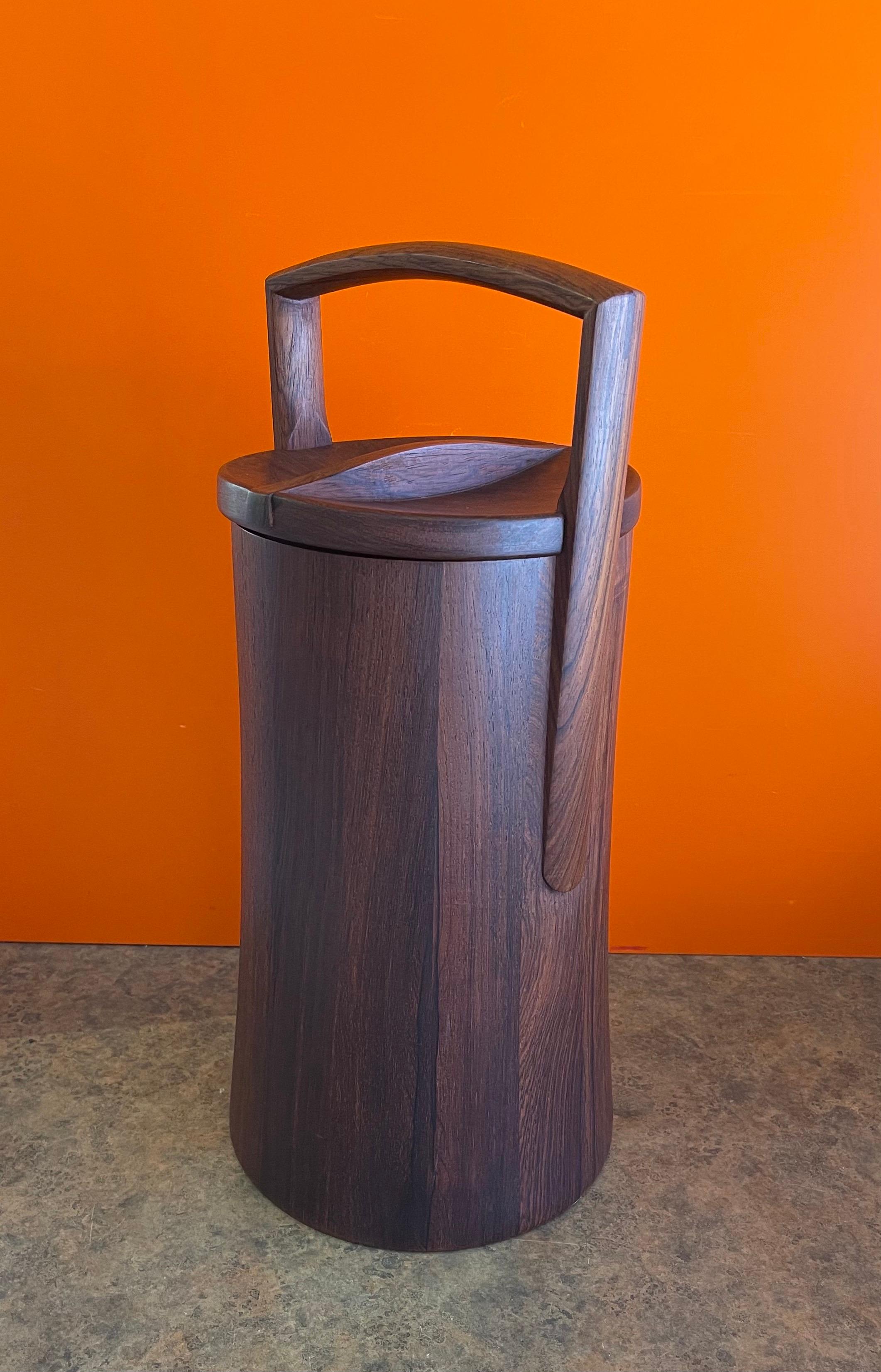 Rare Woods Palisander Rosewood Ice Bucket by Jens Quistgaard for Dansk For Sale 6