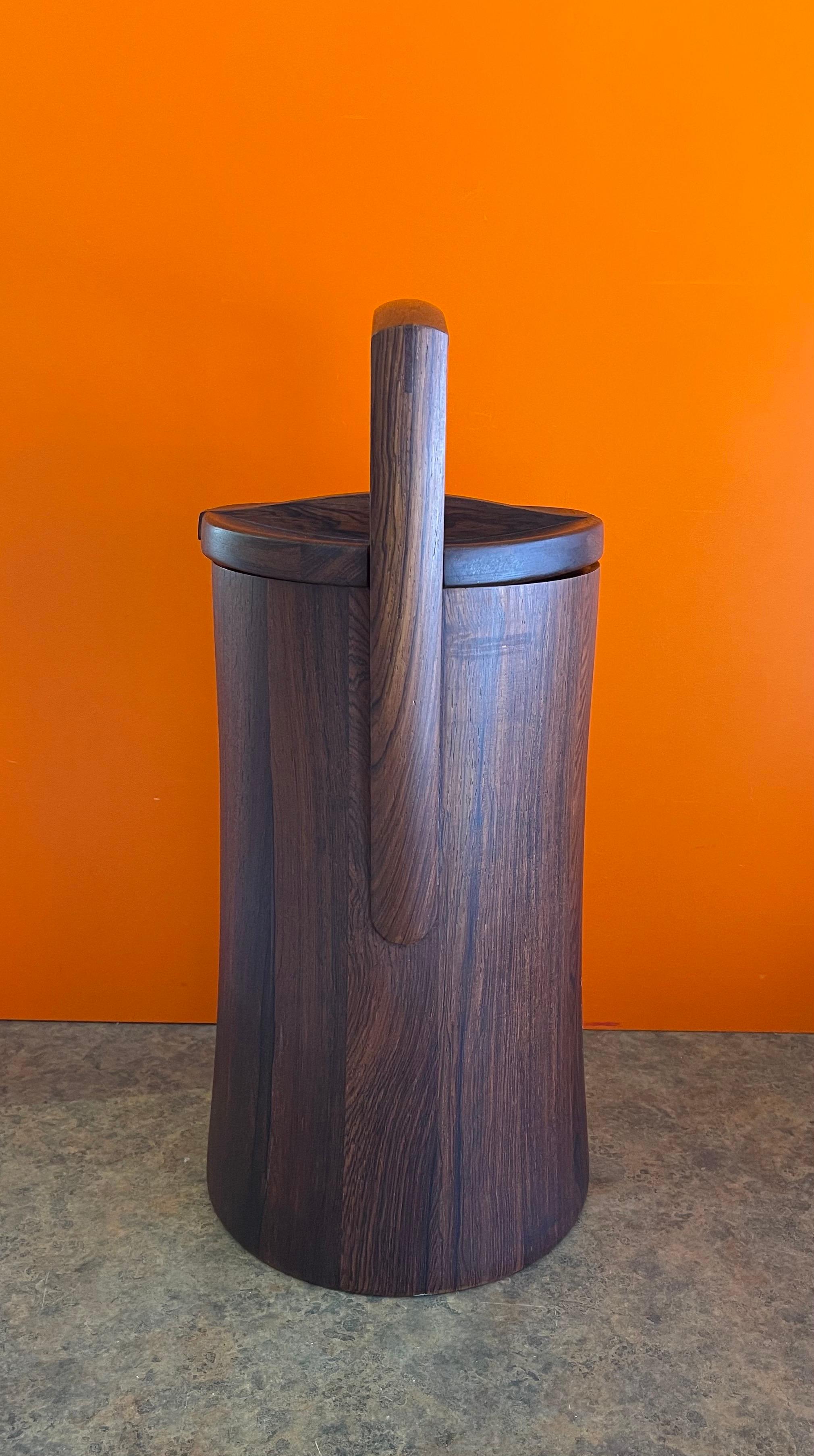 20th Century Rare Woods Palisander Rosewood Ice Bucket by Jens Quistgaard for Dansk For Sale