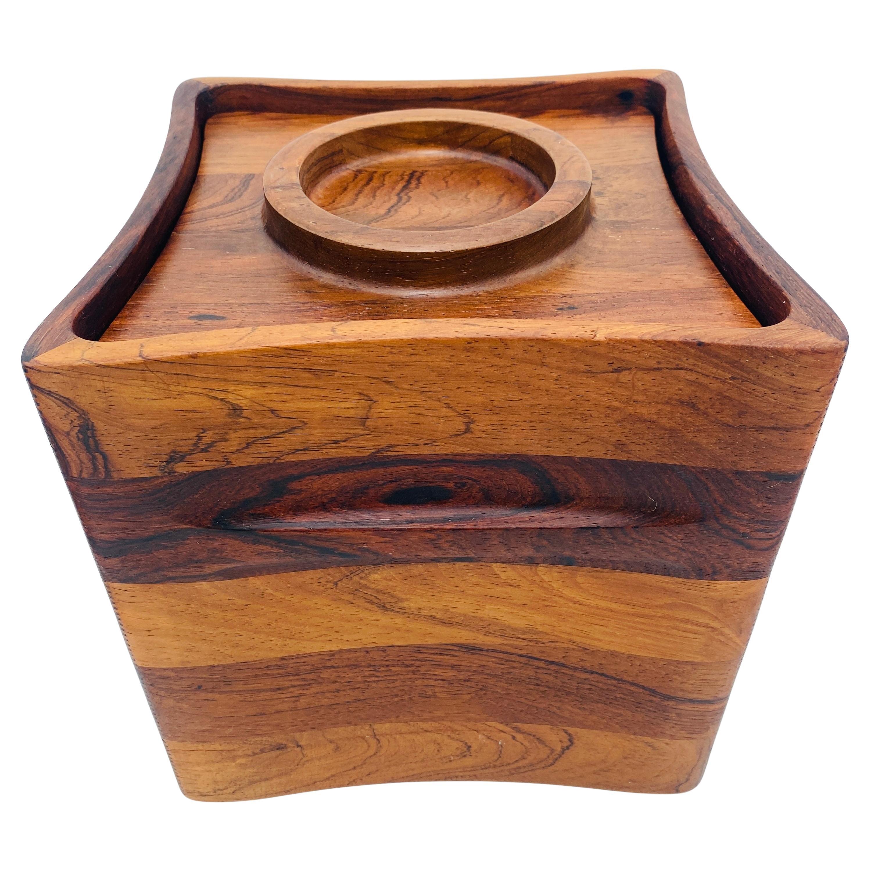 Cubitera de palisandro Rare Woods de Jens Quistgaard para Dansk Moderno de mediados de siglo en venta
