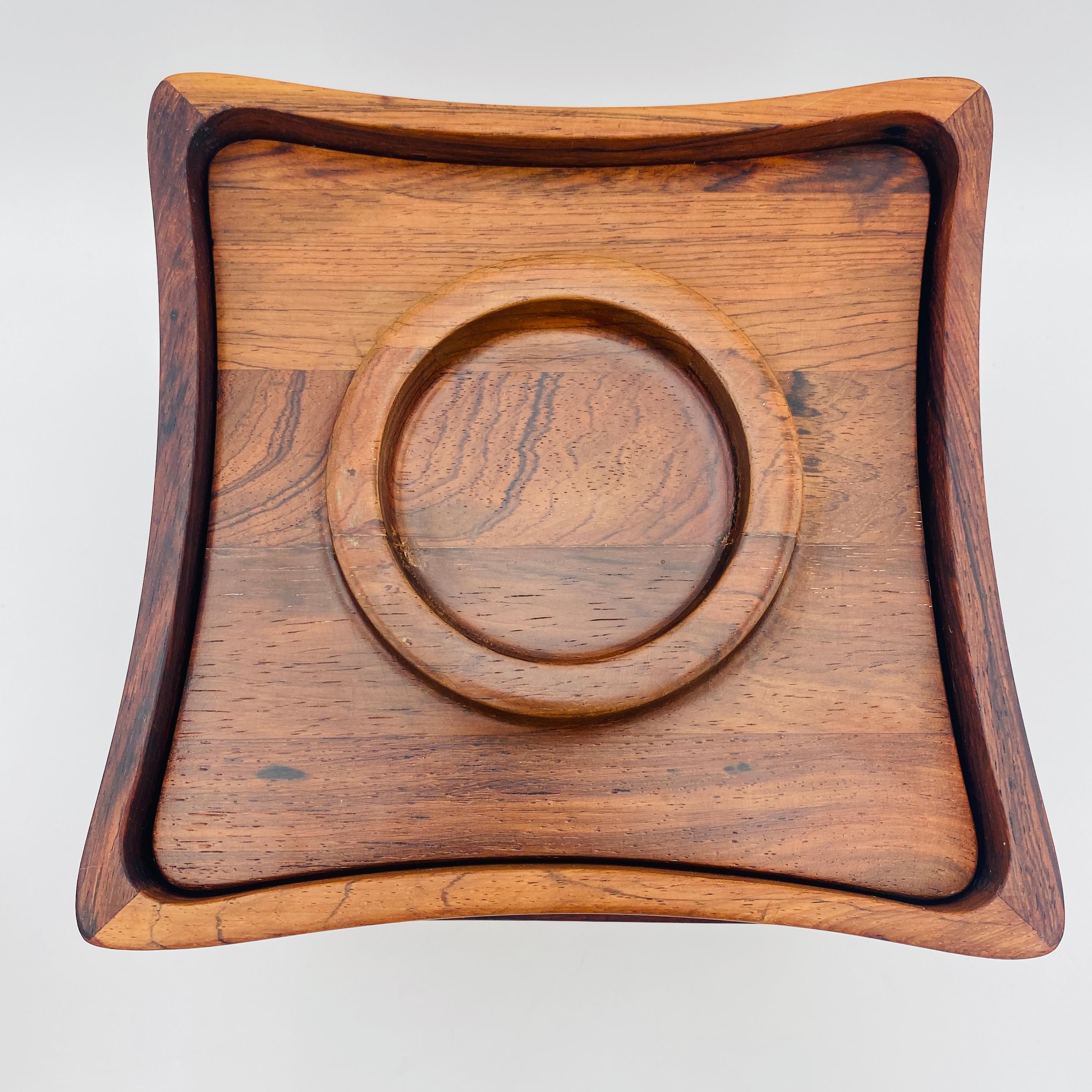 Cubitera de palisandro Rare Woods de Jens Quistgaard para Dansk Danés en venta