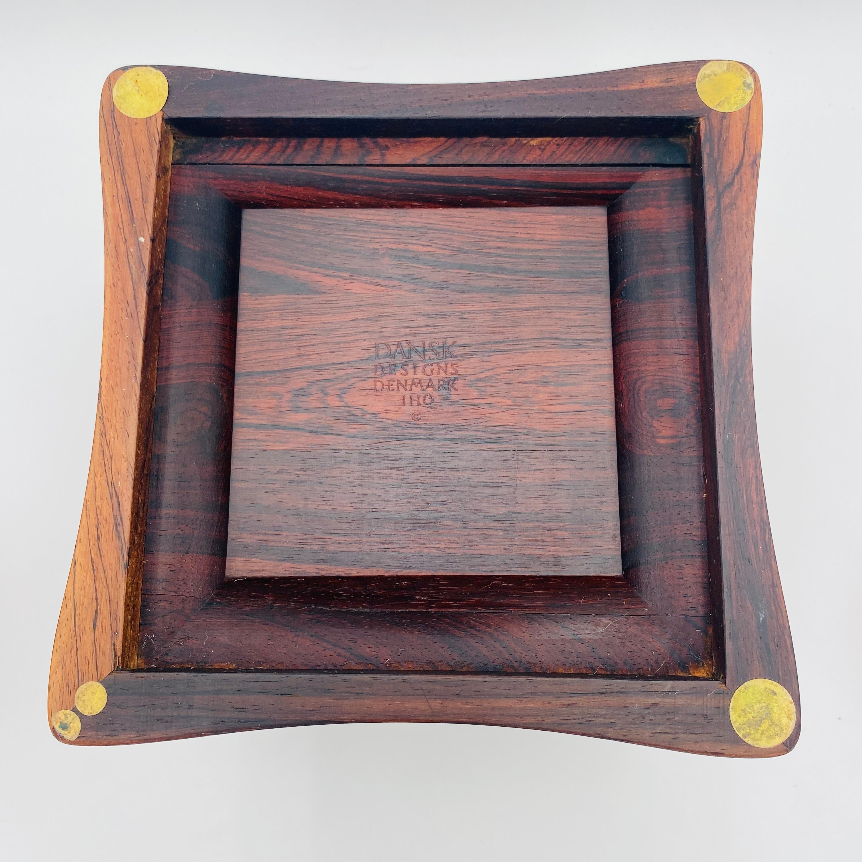 Cubitera de palisandro Rare Woods de Jens Quistgaard para Dansk mediados del siglo XX en venta