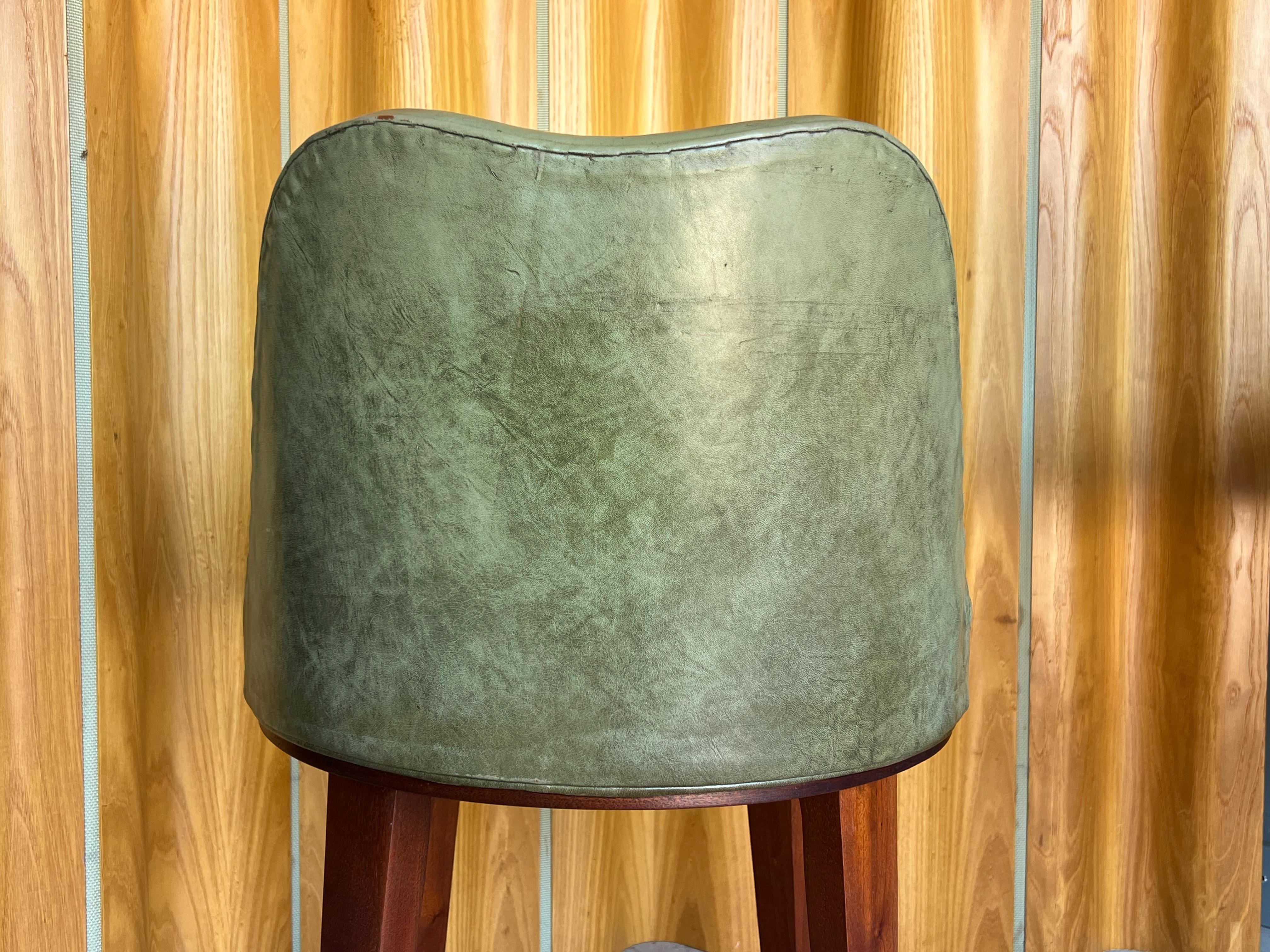 Rare Writing Desk & Chair by Edward Wormley for Dunbar, Leather Top 8