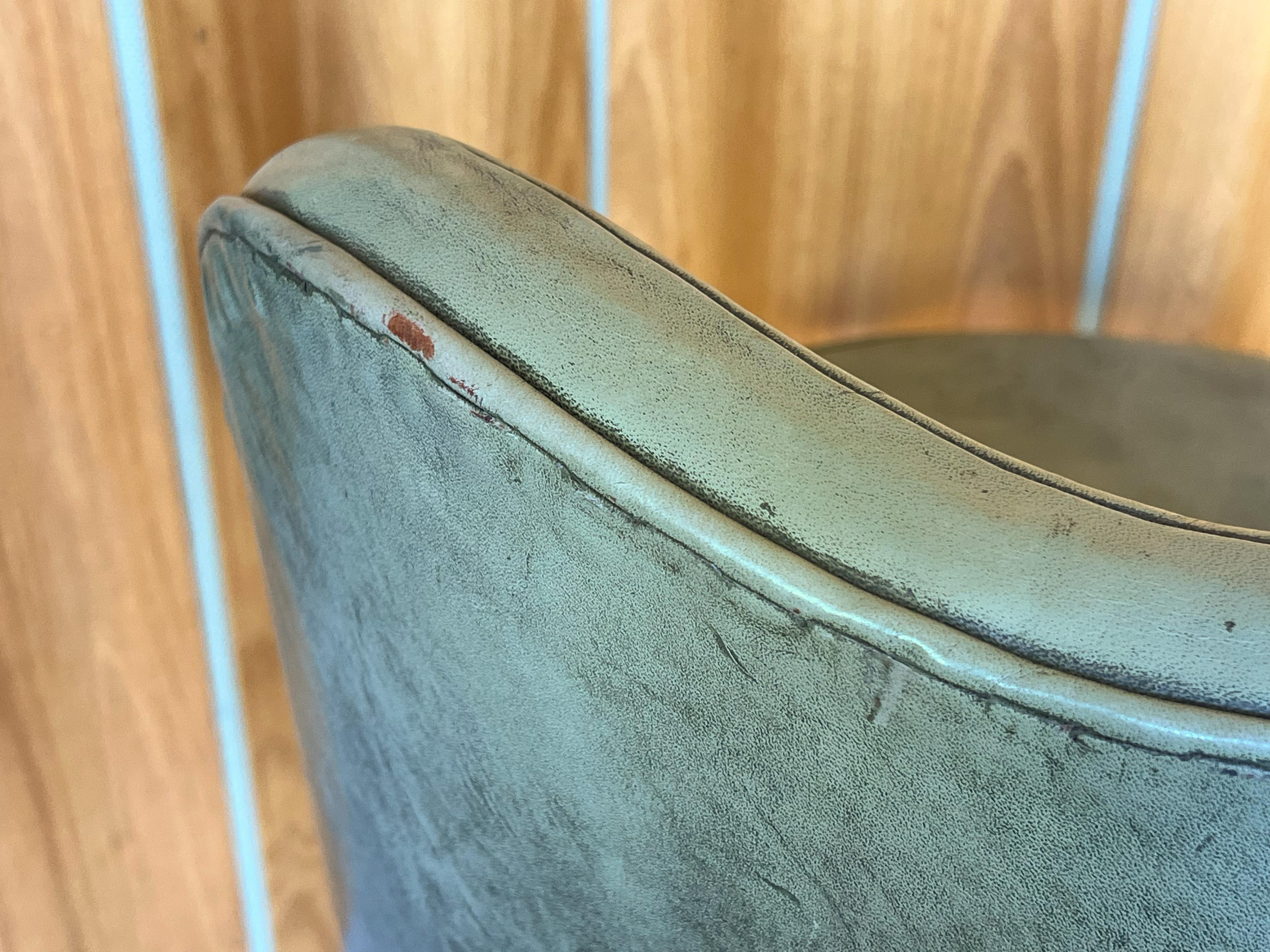Rare Writing Desk & Chair by Edward Wormley for Dunbar, Leather Top 9