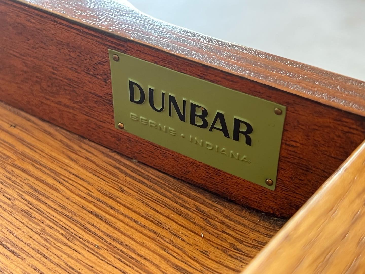 Rare Writing Desk & Chair by Edward Wormley for Dunbar, Leather Top 10