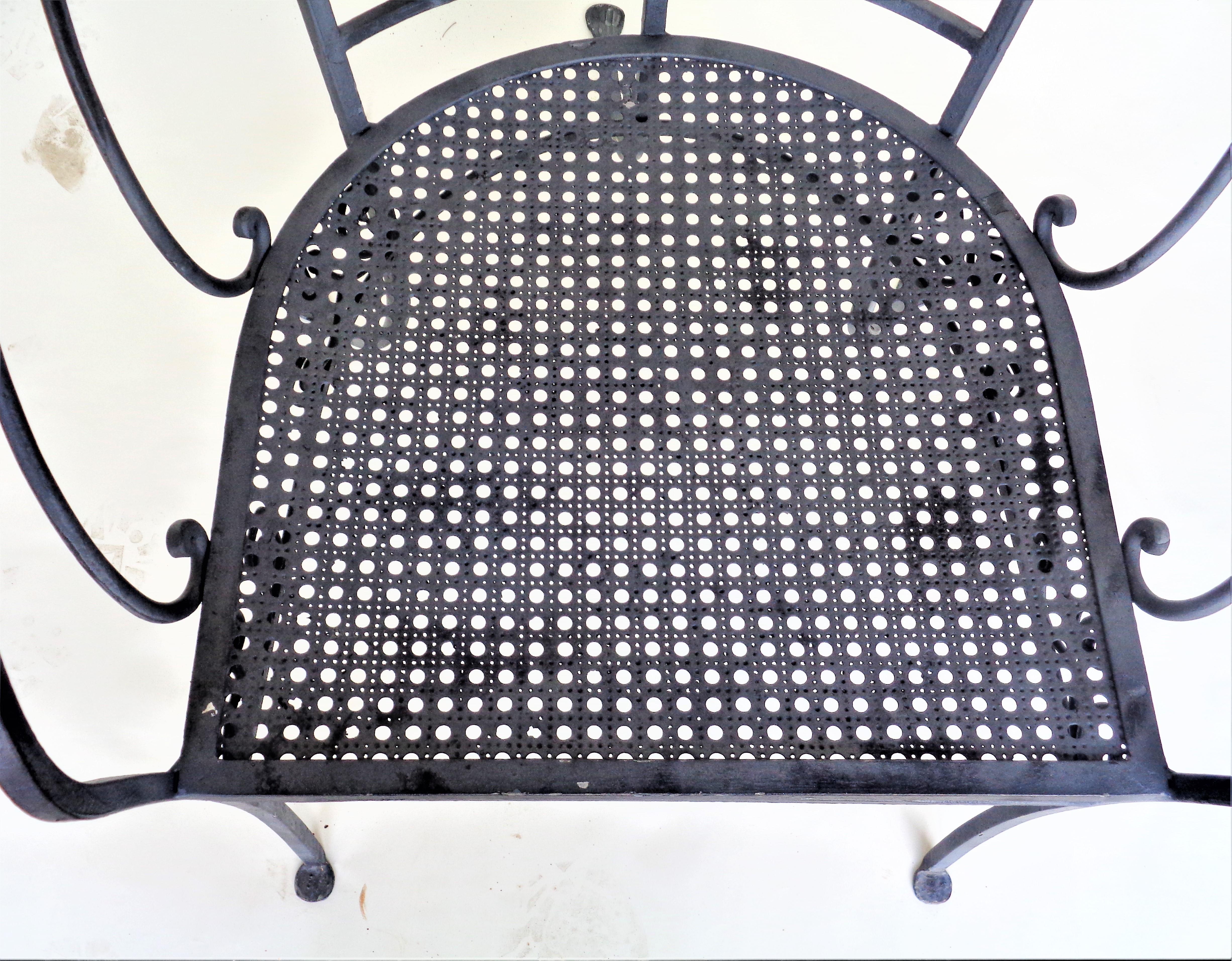  Rare Wrought Iron Peacock Chairs, JOHN SALTERINI SOLD / Florentine Craft Studio 4