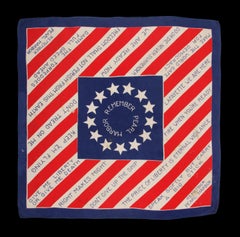 Rare WWII Bandanna with "Remember Pearl Harbor" Slogan