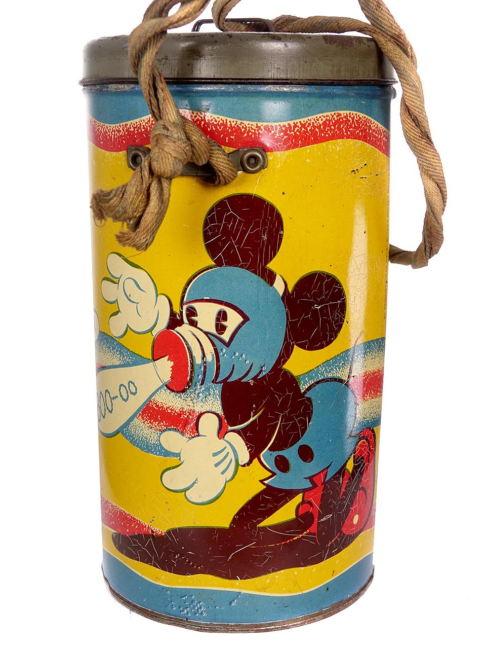Rare WWII Mickey Mouse Gas Mask and Tin For Sale at 1stDibs mickey