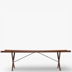 Raro tavolino "X" in teak di Hvidt & Mølgaard