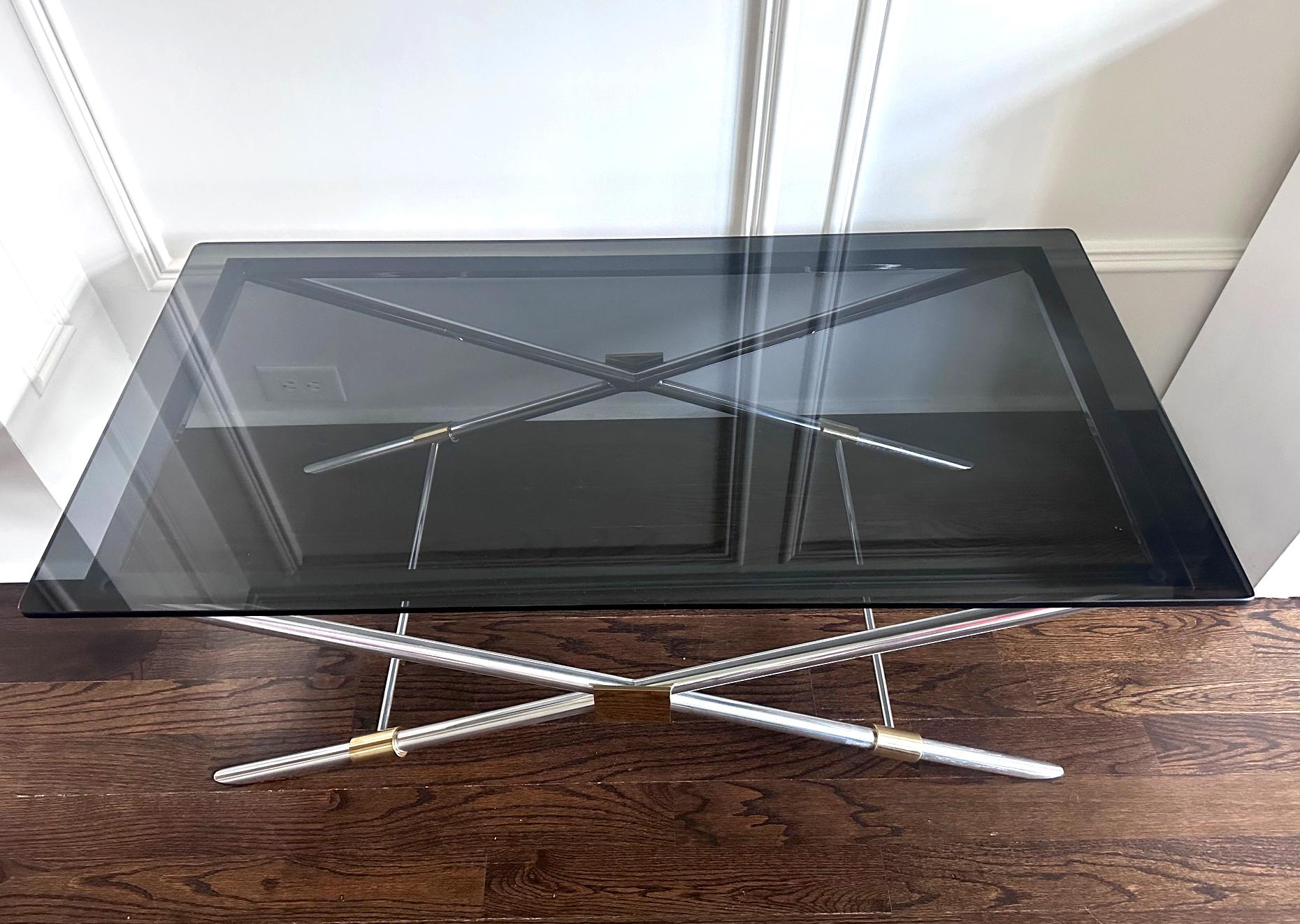 Rara mesa baja con patas en X V-41 de John Vesey en Bueno estado para la venta en Atlanta, GA