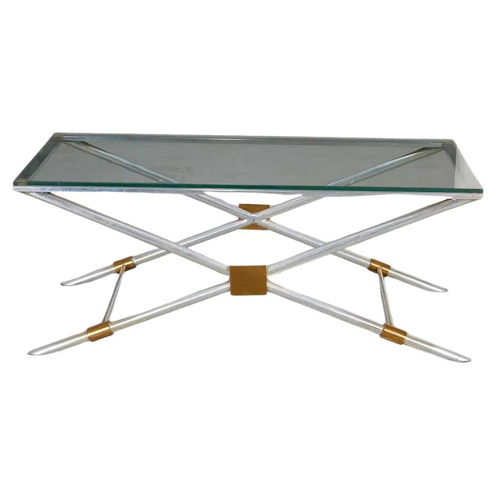 Rare X-leg Coffee Table V-41 by John Vesey im Angebot