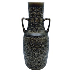 Seltene XL Bodo Mans Mid-Century Modern BAY Keramik Urnenvase, ca. 1960/70er Jahre