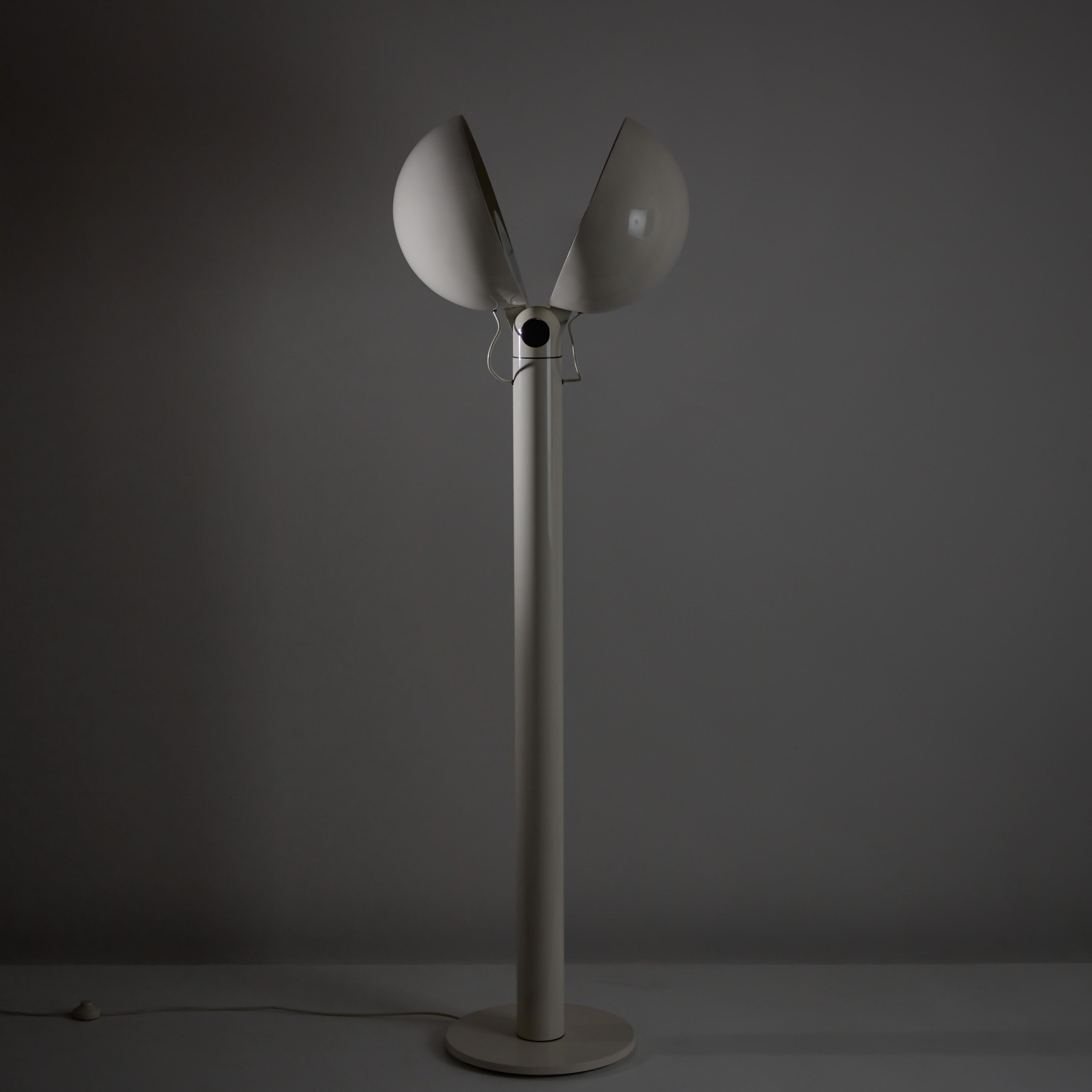 Rare XL 'Cuffia Double' Floor Lamp by Franco Buzzi for Bieffeplast In Good Condition For Sale In Los Angeles, CA